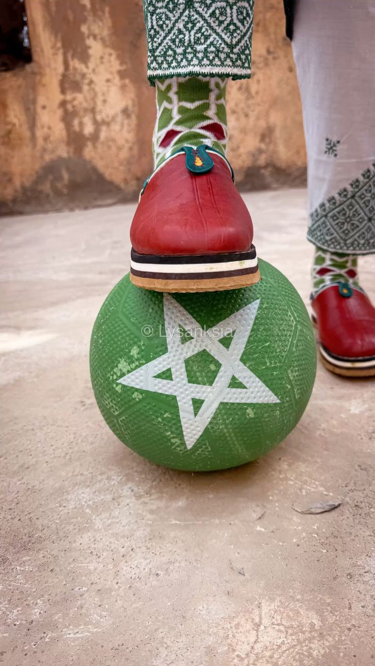 Handcrafted Red Moroccan Leather Babouches – Traditional Handmade Slippers