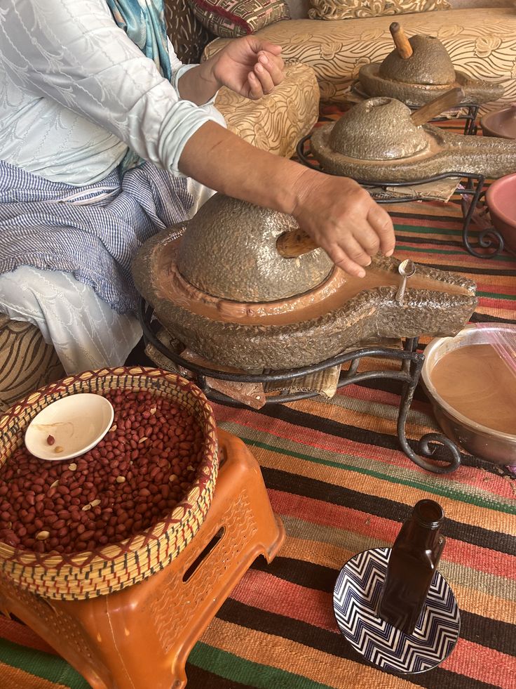 Traditional Moroccan Amlou – Peanut & Argan Oil Spread with Honey