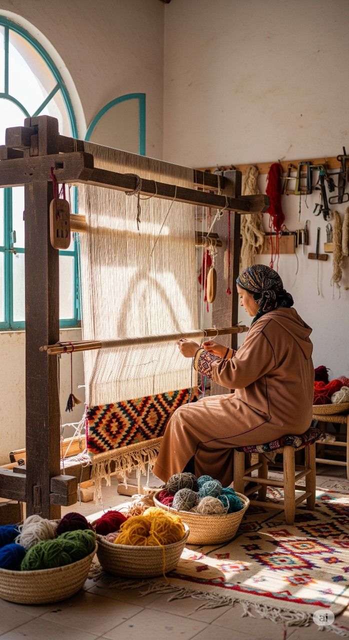 Handwoven Moroccan Rug – Authentic Handmade Berber Carpet